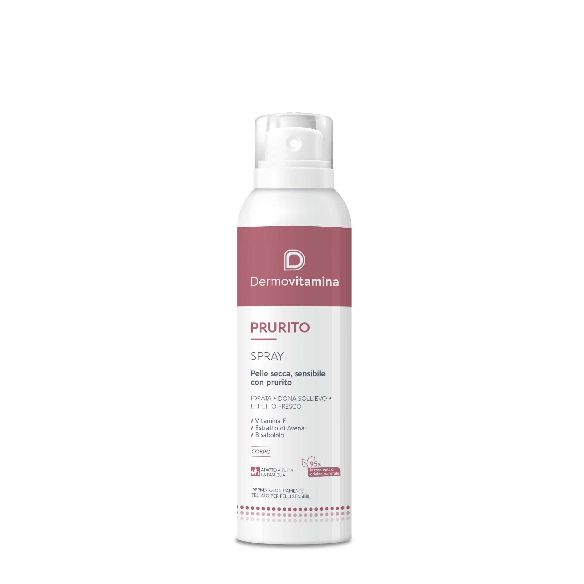 Dermovitamina Prurito Spray - Riduce il Prurito - Effetto Fresco - Azione protettiva - Dermatite - Idratante - Dona Sollievo Immediato - Per Adulti e Bambini - 100ml