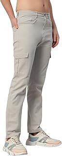72 degree Men's Solid Cotton Casual Cargo Pant, Comfort Fit, Mid Rise-picture-23