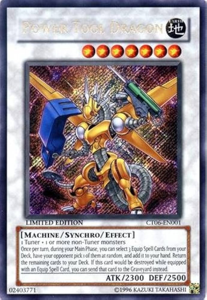 遊戯王 power tool dragon Amazon.com: Yu-Gi-Oh! - Power Tool Dragon (CT06-EN001