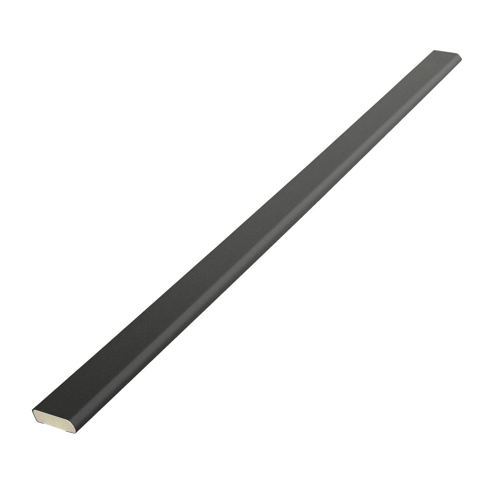 Cloaking Fillet uPVC Architrave Trim (2.5m) - 20mm, Anth Grey Smooth