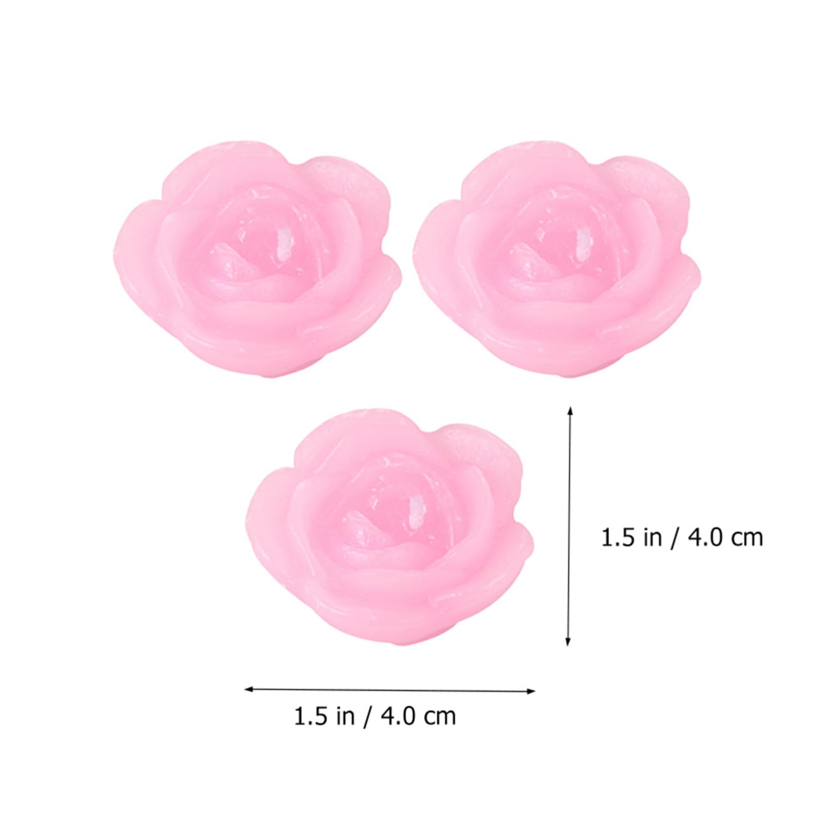 15piezas Velas Flotantes De Rosa Paraffina Para Decoración De Fiestas Bodas y Eventos Piscinas y Jardines