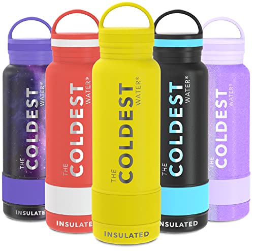Coldest Insulated Water Bottle with Handle Lid | Leak Proof, Simple...