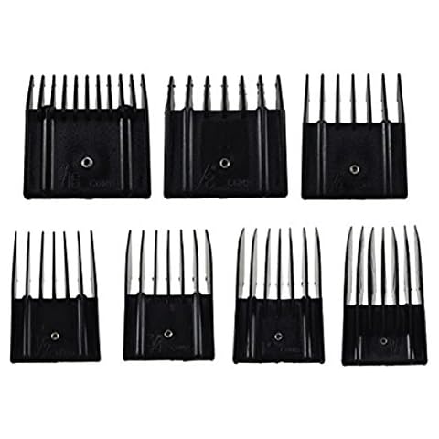 Miaco Universal Clipper Guide Comb Guard Set, 7 Pieces fits Oster Classic 76, A5, Andis AG, BG, etc. Cover