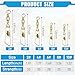 JSHANMEI Fishing Snap Swivels, 50pcs Stainless Steel Fishing Swivels with Safety Snaps High Strength Solid Rings Line Connector Gold Barrel Swivel Fishing Tackle (#2-50pcs)