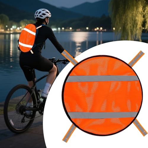 Panneau de sécurité orange réfléchissant en maille légère pour le camping - 3