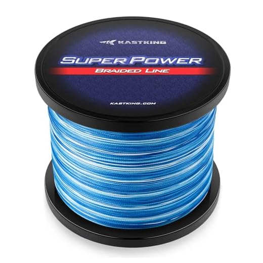KastKing Superpower Braided Fishing Line, Blue Camo, 20LB, 327 Yds