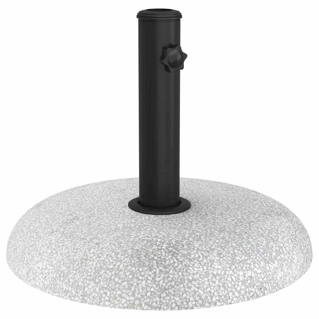 Supporto per ombrellone, 21 kg, bianco, cemento, rotondo, arrotolabile, per giardino e terrazza, stabile base per ombrellone da 45 x 45 x 40 cm, per ombrellone da mercato e ombrellone da