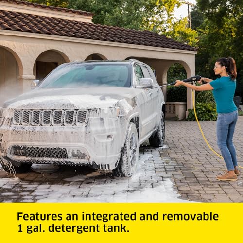 image for Kärcher Pressure Washer, Hose Reel, Detergent Tank, Start/Stop Foot S