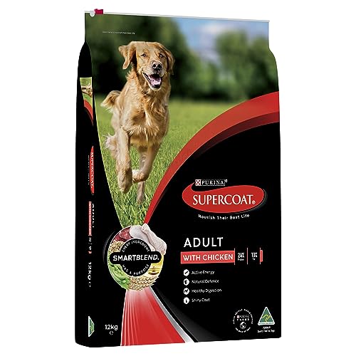 SUPERCOAT Adult Chicken Dry Dog Food 12kg