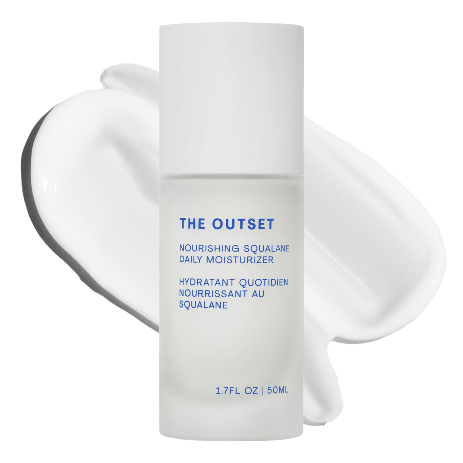 The Outset Crema hidratante diaria nutritiva con escualano – suave, sin perfume, no comedogénica, reparadora de barrera cutánea, hidratante, limpia, vegana, sin gluten, para todo tipo de p