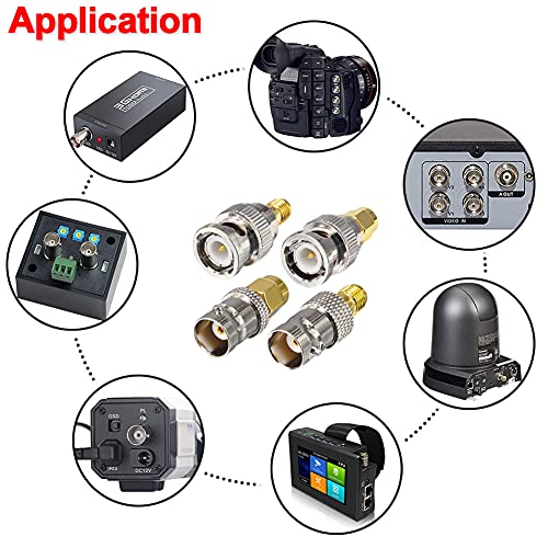 Adaptador onelinkmore SMA a BNC Kit 4 Piezas miniatura 4