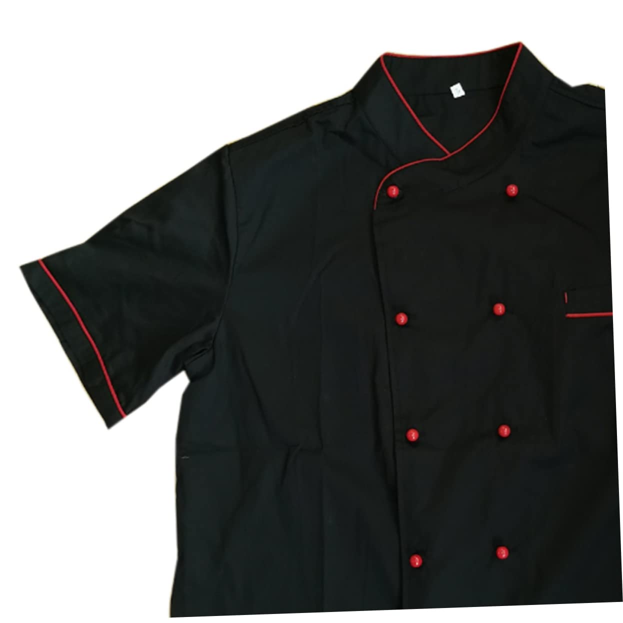 COLLBATH Comfortable Short Sleeve Chef Jacket Unisex Casual Chef Clothing for Catering Services