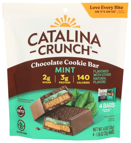 Catalina Crunch Chocolate Bar Cookie Mint 4.64 oz (Pack of 6)