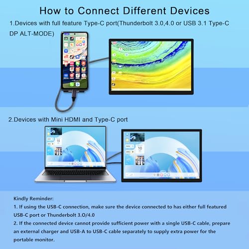 Image of 10.5 Inch OLED Touchscreen Portable Monitor - 2560x1600 2.5K Ultra-Thin External Touch Display with CNC Metal Case & Speaker Travel Secondary Display for Raspberry Pi, Window, macOS, PC, Switch, PS5