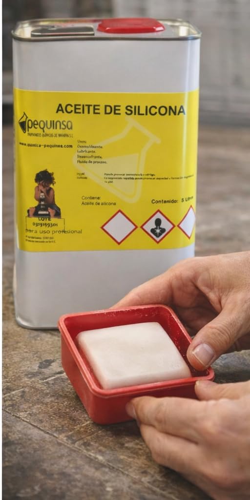 Aceite de Silicona.5 LITROS.Lubricante multiusos de alta efectividad.