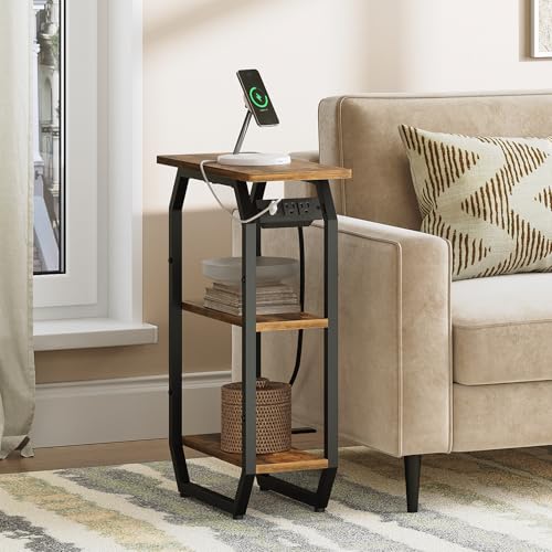 Small-Narrow-Side-Tables-with-Charging-Station-Set-of-2-Skinny-End-Table-for-Small-Spaces-Slim-Nightstand-with-USB-Ports-and-Outlet-Bedside-Table-with-Storage-Shelf-Rustic-Brown-ET11L2UBR