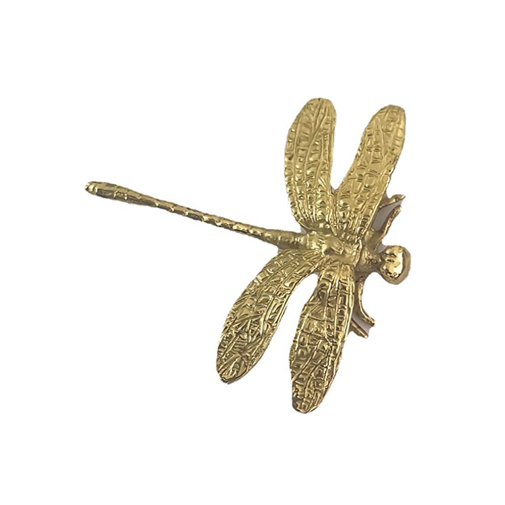 Pomelli creativi per cassetti, pomelli per mobili dal design a forma di libellula, pomelli per cassetti in ottone con vite per armadi, guardaroba, armadietti, comò (4PCS)