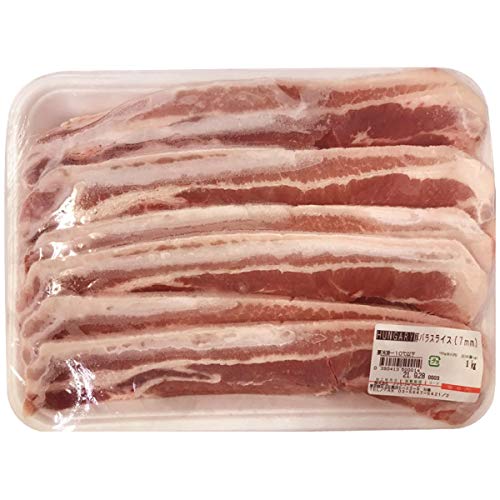 選べる 冷凍 サムギョプサル 1kg [厚さ7mm] 冷凍クール発送 韓国式 豚バラ肉 三段バラ 豚バラスライス