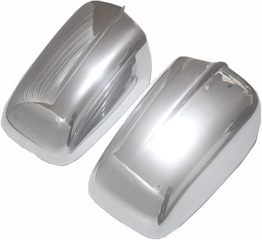 CHIESMA Mirror Cover Fit For Dodge 2009-2018 RAM 1500/2011-2018 RAM 1500/2019-2024 Ram 1500 Classic Chrome ABS W/O Turning Signal