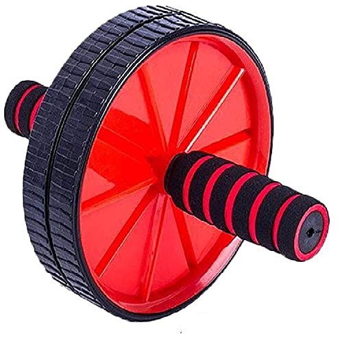 Image of Double Tummy Trimmer & Ab Wheel Roller & Toning Tube Abs Exerciser Burn Belly Fat Off Extra Calories Abdominal Weight Loss Abdominal Abs Exercise Equipment Home Gym Men Women