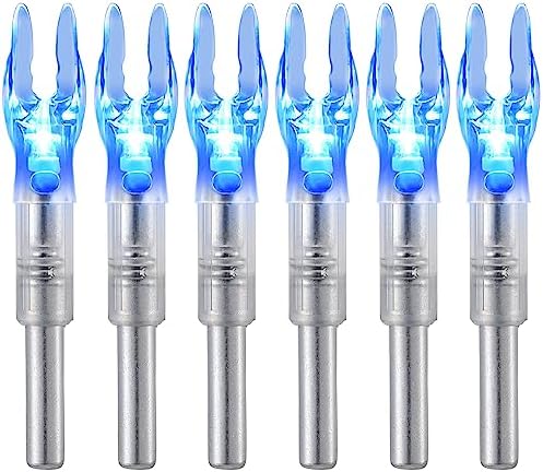 KEAUP 6PCS S Lighted Nock for Arrows with .244/6.2mm Inside Diameter Lighted Arrow Nocks for Archery Hunting,Screwdriver Included KEAUP 6PCS S Lighted Nock for Arrows with .244/6.2mm Inside Diameter Lighted Arrow Nocks for Archery Hunting,Screwdriver Included