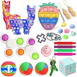 Freshwater Fidget Toy Set, 25 Pck Sensory Toys Pack goedkoop voor kinderen volwassenen, stress verlichting en anti-angst…