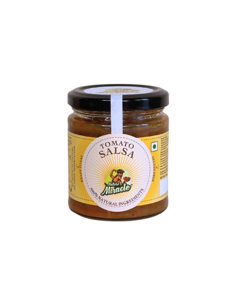 Nature's Miracle Tomato Salsa Jar Ready To Eat with Natural Ingredients - 175 Gram