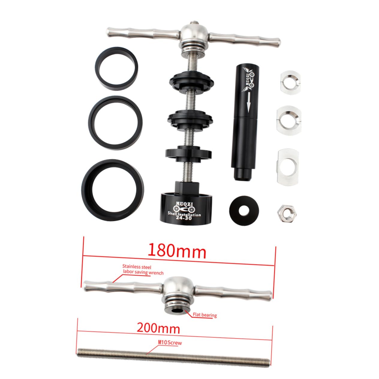 Happyyami Bike Maintenance Tool Includes Axle Puller Installer for Bb86/30/92/pf30