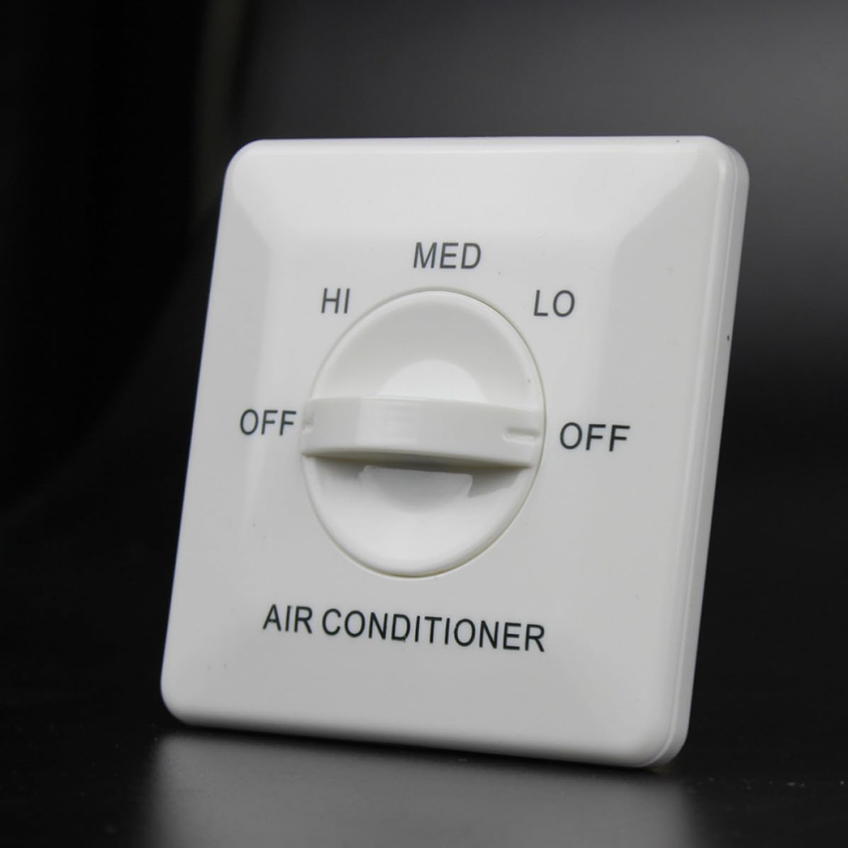 BESTonZON White Abs Panel Fan Controller for Central Air Conditioning with Fan Speed Adjustment and Three-Speed Control Suitable