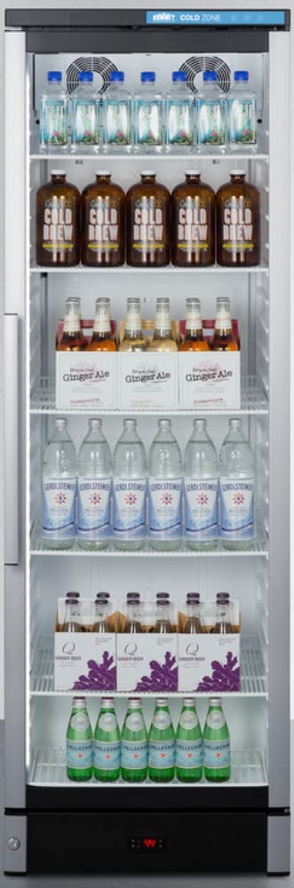 Summit 24” Beverage Center, Upright Beverage Center, Commercial Beverage Center, 12.4 Cu.Ft. Capacity, Stainless Steel & Glass- Scr1301 on Fridge.com - View 5