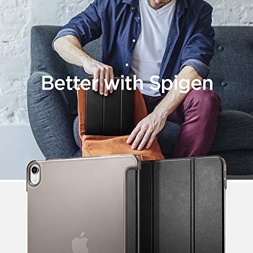 Image of Spigen for iPad Air 11 Inch Case M4 (2026), iPad Air 11 Inch Case M3 /M2 (2025-2024), 10.9 Inch 5th /4th Generation Case (2022 /2020), Smart Fold, Liquid Air Folio, Tri-Fold Cover Transparent, Black