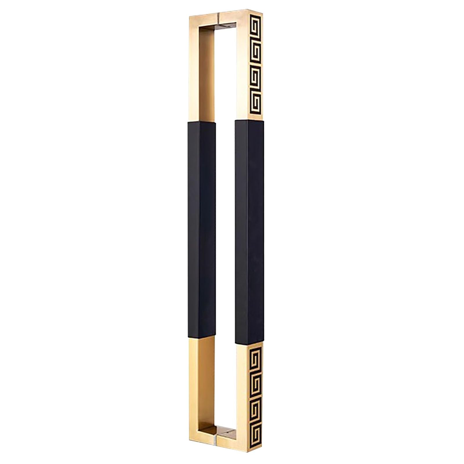 MXXQRHF Stainless Steel Glass Door Handle Set - Commercial Push Pull Bar, Double Sided, Ideal for Interior/Exterior Wooden & Metal Doors, Durable & Stylish Accessory