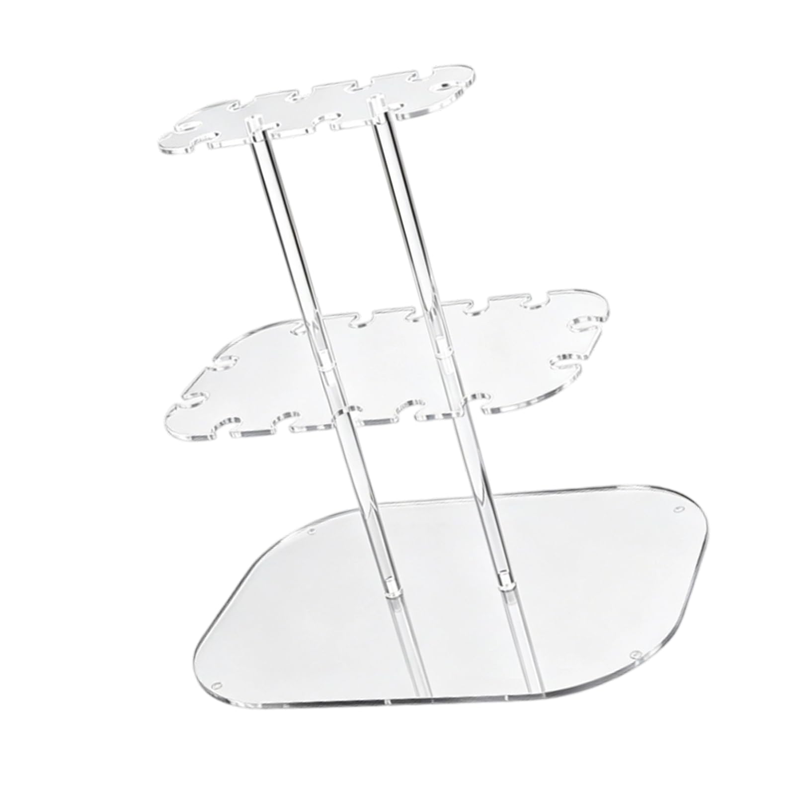 Buxuaaaa Modern Multilayer Champagne Cup Rack Space Saving for Countertop Storage Stand for Restaurants and Event Clear Cup Display Stand