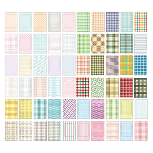 ZOWEXIQ 60 Pcs Bunte Film Aufkleber Set, Mini-Sofortbildrahmen, Polaroid-Foto-Dekorationsaufkleber, für Fujfilm Instax Mini 11 9 8 70 7s Sofortbildkamera-Foto