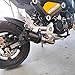 TBVECHI Motorcycle Carbon Fiber Exhaust Muffler Black