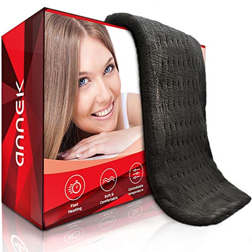 Heating Pad Heat Pad Shoulder Heating Pad Large Heating Pad 12'' x 24" Best Heating Pad Electric Heat Pad Pet Heating Pad with auto Shut Off Heat Therapy Ultra Wide Microplush (Gray)