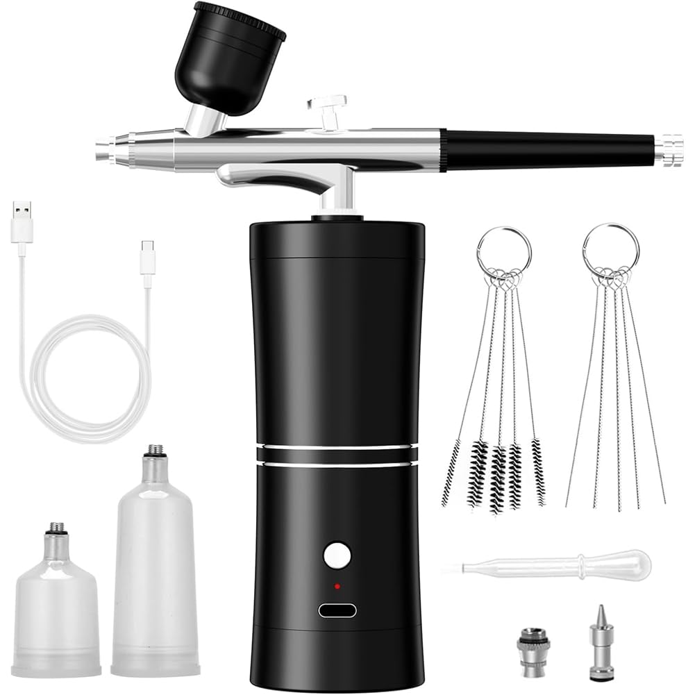 UDSKNV[KSL Airbrush Kit for Airbrush Compressor High Pressure Airbrush Machine Air Brush Kit A