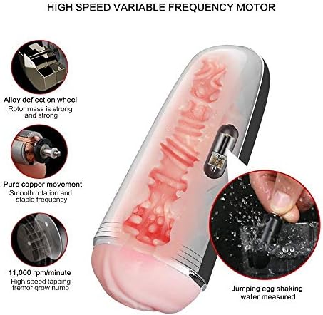 BAMBOSYT Powerful Sucking Fully Automatic Male Másterbrators Toy for Men Relaxation Male Intelligent Heating Peňňis Exercise Men Deep Throat, Oral Cup,T-Shirt Private Packaging BAMBOSYT