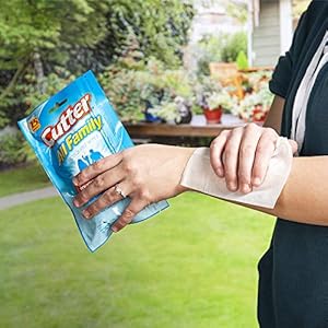 Cutter all family mosquito wipes insect repellent repel mosquitoes ticks gnats fleas  more 7 deet 15 count   cucciolini doodles