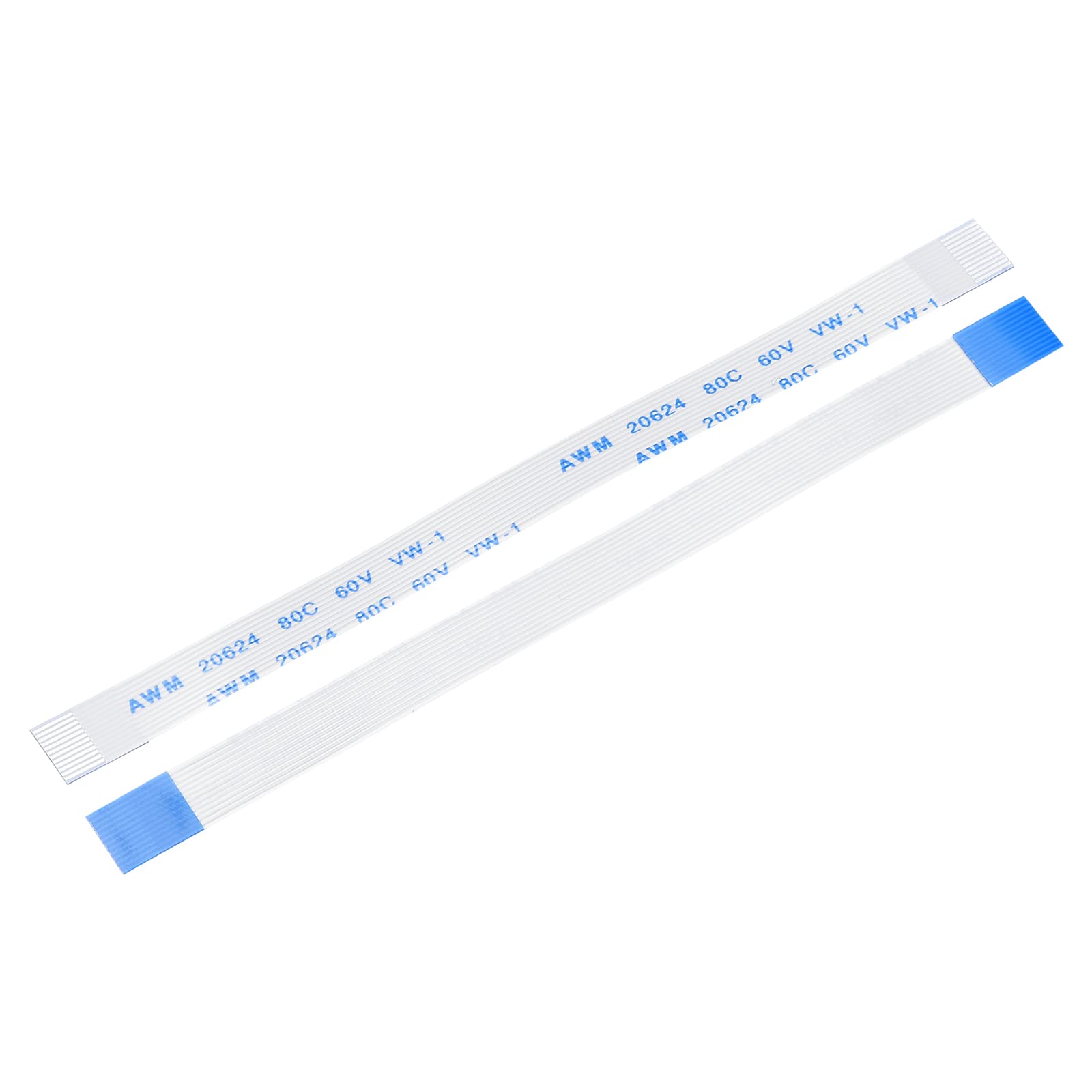 sourcing map Zestaw 10 kabli FFC FPC 12 pinów 0,5 mm 100 mm (typ A) do drukarki LCD 3D, aparatu, DVD