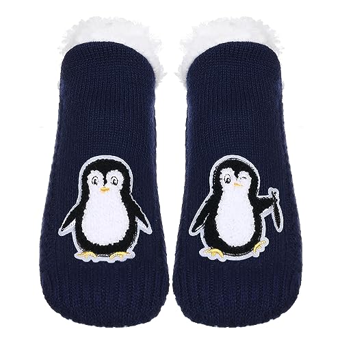 Image of ZYZX Cute Animal Slipper Socks for Women with Grips,Fuzzy Socks Indoor