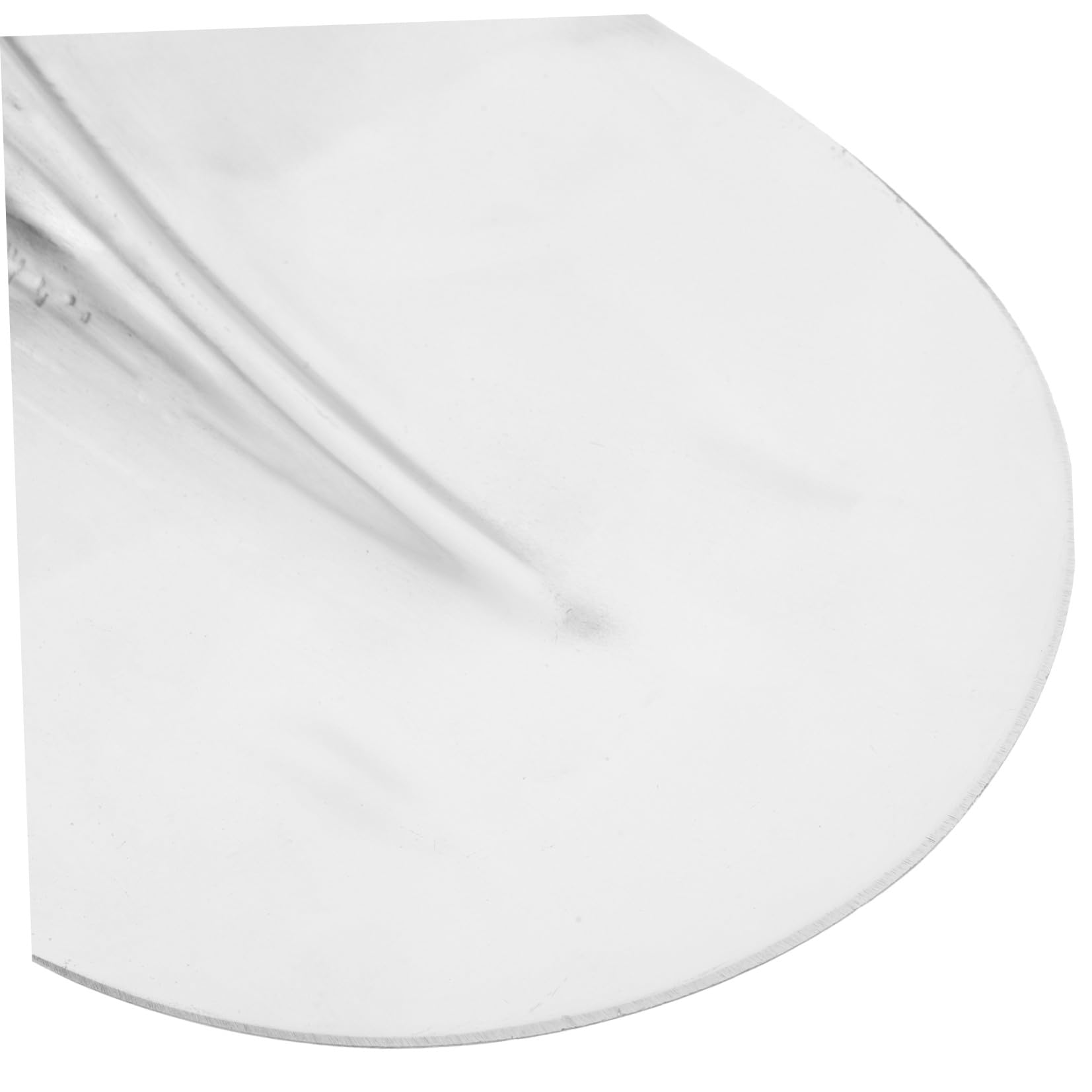NUOBESTY Pala de Acero para Agricultura Borde Redondeado, Color Plata, Resistente y Fácil de Instalar para Plantar y Hacer Zanjas Suelo