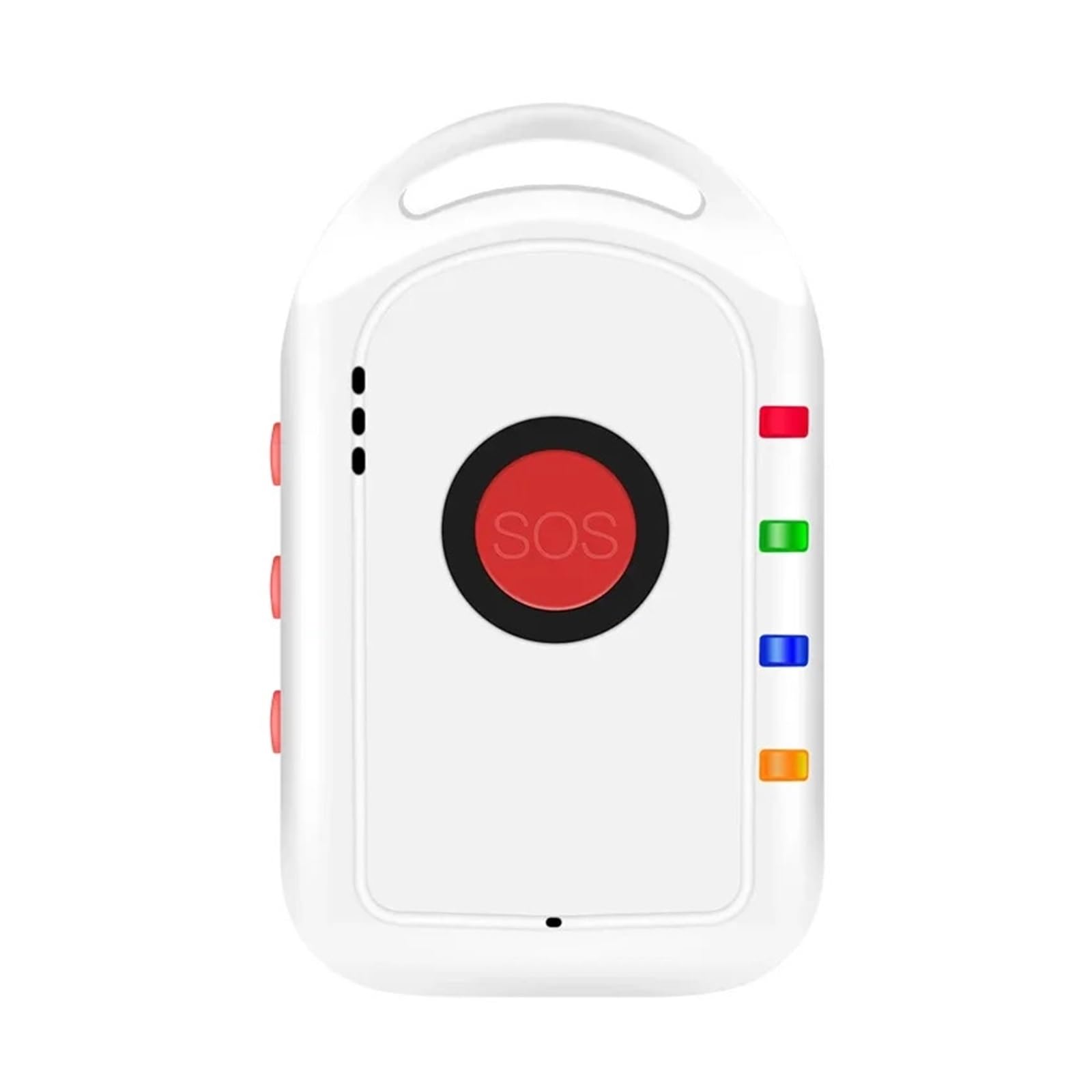 4G Smart Medical Alert Home System GPS Tracker for Elderly with Necklace SOS Panic Emergency Button Fall Down Alarm(White)