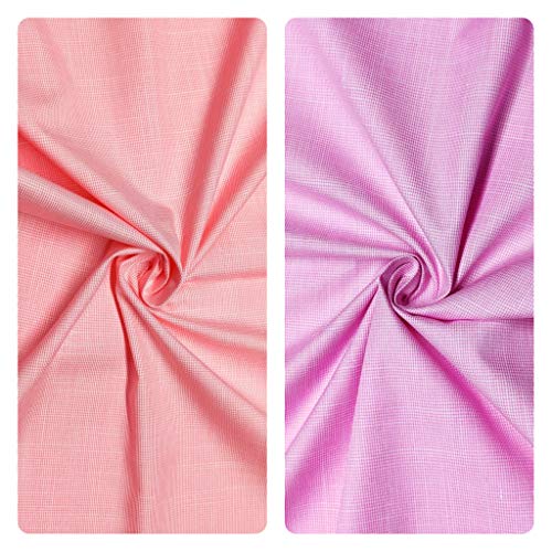 Image of JHABAK'S Unstitched Polycotton Giza Cotton Shirt Fabric For Men - Combo Pack of 2-1.60m Shirt Cloth Piece - 58 inch Width