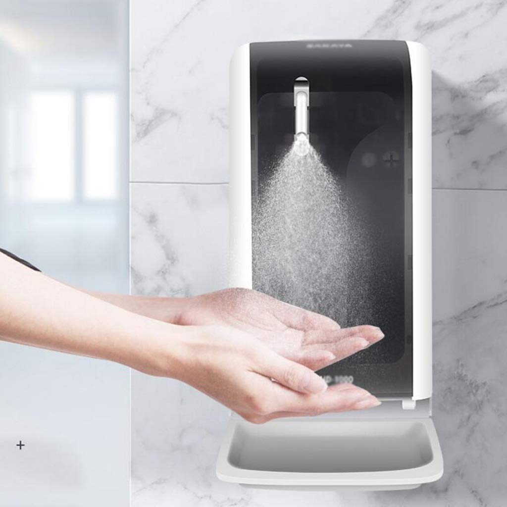 Handseifenspender Flüssigkeitsspender Seifenspender aus Lotionflasche, Infrarot-Sensor automatischer Kunststoff Touchless Automatische, intelligente Induktion Foam for Badezimmer Küche Nachfüllbare Lo