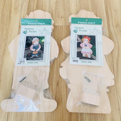 SALE! トールペイント女の子男の子木製お人形オブジェ