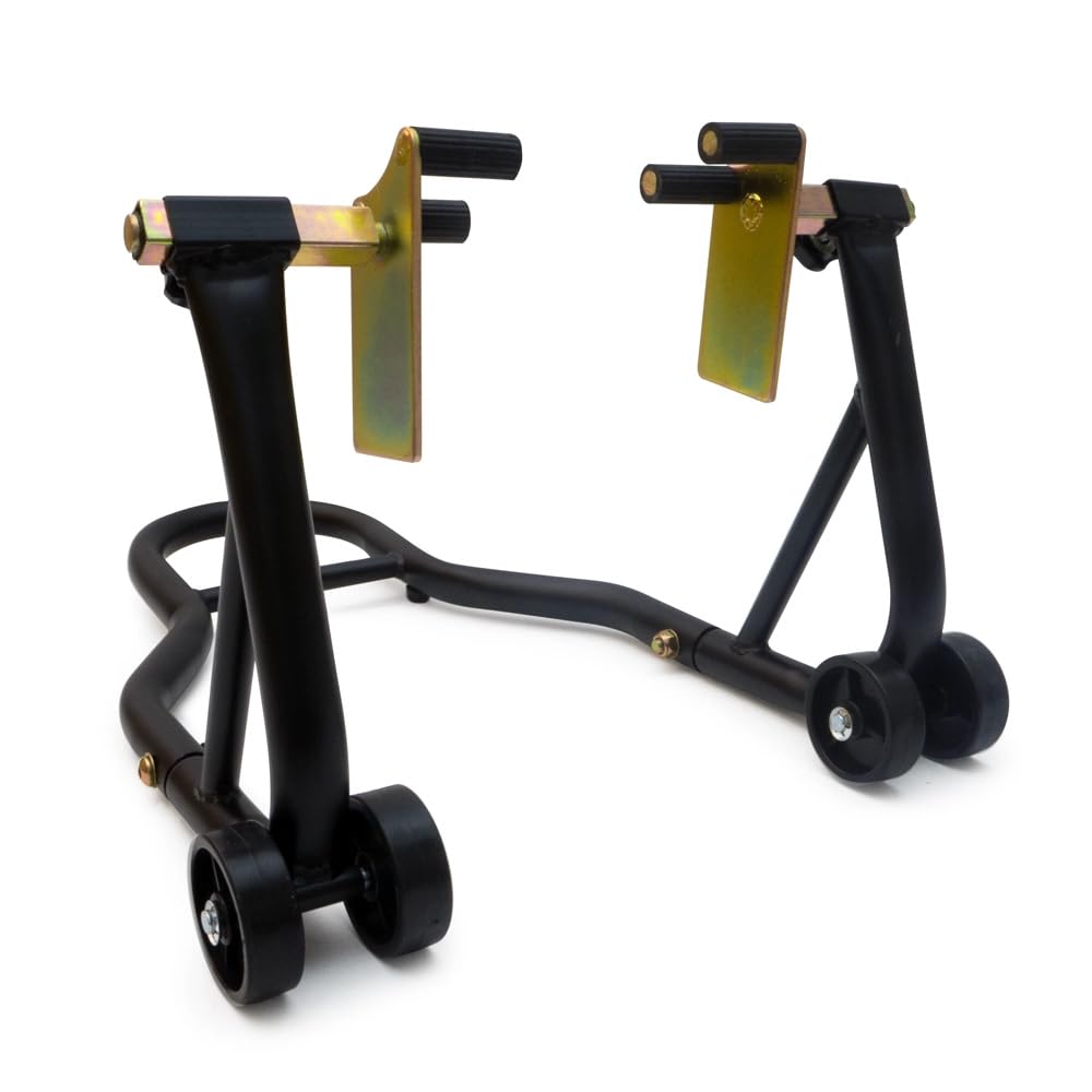 HOMCOM Béquille Roue Avant Arrière Charge 390 Kg Béquille D'atelier