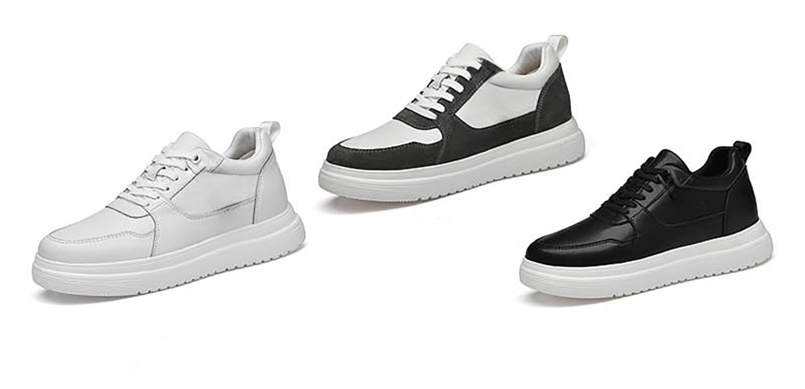 Generisch Zapatillas deportivas para hombre, zapatillas de ascensor para aumentar la altura, plantilla de 6 cm, zapatos para correr, zapatos de ocio, hombres, deportes transpirables, cómodos, zapatos