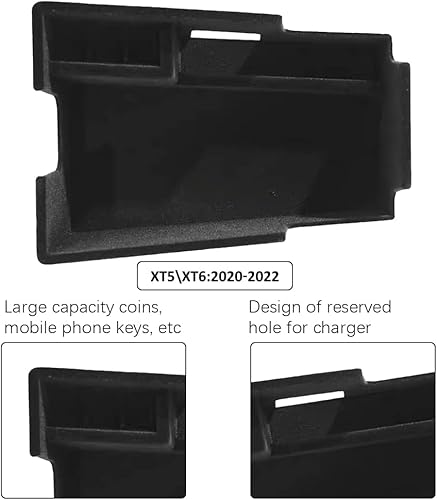 Miniatura 2 de yboueo Organizador de consola central con bandeja de almacenamiento para reposabrazos compatible con accesorios Cadillac XT5 2023 2022 2021 2020,