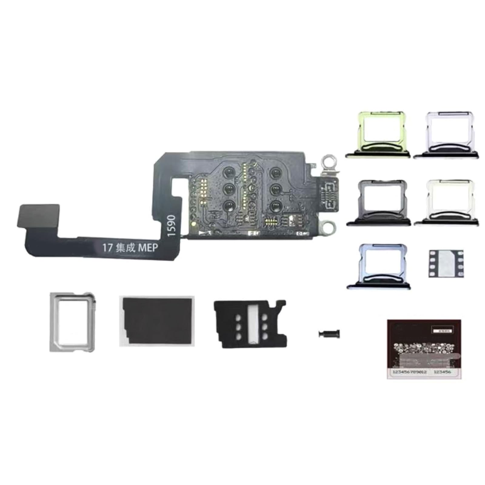 Comprehensive MEP Double Card Converters Set for Smartphones for Advanced IC Chip Repair Capabilities Solution